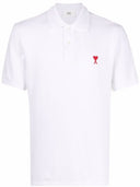 Ami Paris Ami De Coeur Organic Cotton Polo Shirt