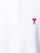 Ami Paris Ami De Coeur Organic Cotton Polo Shirt