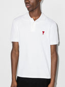 Ami Paris Ami De Coeur Organic Cotton Polo Shirt