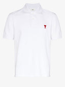 Ami Paris Ami De Coeur Organic Cotton Polo Shirt