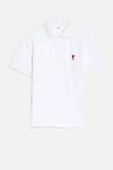 Ami Paris Ami De Coeur Organic Cotton Polo Shirt
