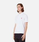Ami Paris Ami De Coeur Organic Cotton Polo Shirt