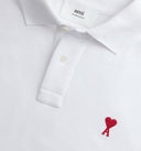 Ami Paris Ami De Coeur Organic Cotton Polo Shirt