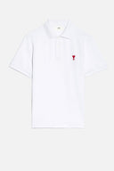Ami Paris Ami De Coeur Organic Cotton Polo Shirt