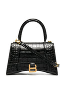 حقيبة يد جلدية صغيرة من Balenciaga Hourglass