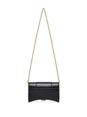 Balenciaga Hourglass Leather Wallet On Chain