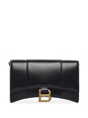 Balenciaga Hourglass Leather Wallet On Chain