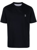 Brunello Cucinelli Logo Cotton T Shirt