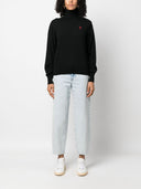 Ami Paris Ami De Coeur Wool High Neck Sweater