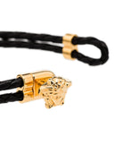 Versace La Medusa Braided Leather Bracelet