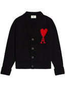 Ami Paris Ami De Coeur Wool Cardigan
