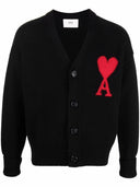 Ami Paris Ami De Coeur Wool Cardigan
