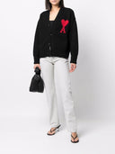 Ami Paris Ami De Coeur Wool Cardigan