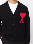 Ami Paris Ami De Coeur Wool Cardigan