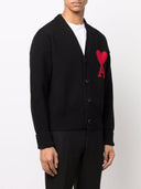 Ami Paris Ami De Coeur Wool Cardigan