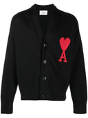 Ami Paris Ami De Coeur Wool Cardigan