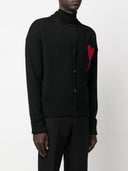Ami Paris Ami De Coeur Wool Cardigan