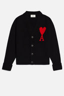Ami Paris Ami De Coeur Wool Cardigan
