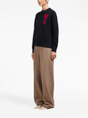 Ami Paris Ami De Coeur Wool Sweater