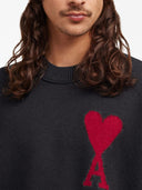 Ami Paris Ami De Coeur Wool Sweater