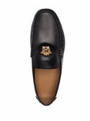 Versace La Medusa Leather Driving Shoes