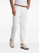 Brunello Cucinelli Denim Cotton Trousers