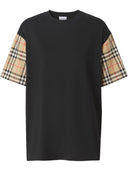 Maglietta in cotone a maniche da controllo burberry