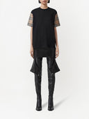 Maglietta in cotone a maniche da controllo burberry
