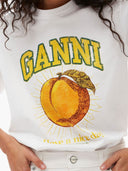 Ganni Peach Cotton T Shirt