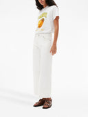 Ganni Peach Cotton T Shirt