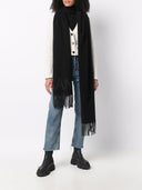 Ganni Logo Organic Wool Scarf