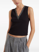Brunello Cucinelli Cotton V Necked Top