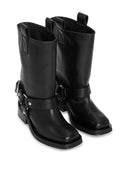 Ganni Recycled Leather Biker Boots