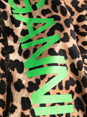 Ganni Leopard Print Nylon Leggings