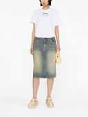 Ganni Logo Organic Cotton T Shirt