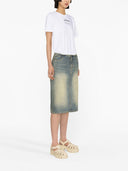 Ganni Logo Organic Cotton T Shirt