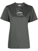 Ganni Logo Organic Cotton T-shirt