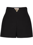 Valentino Wool And Silk Blend Shorts