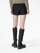 Valentino Wool And Silk Blend Shorts