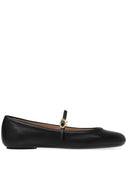 Gianvito Rossi Carla Leather Ballet Flats
