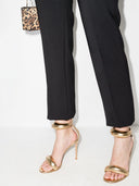 Gianvito Rossi Bijoux Leather Heel Sandals