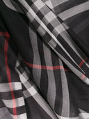 Burberry Check Wool And Silk Blend Scarf
