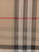 Burberry Check Wool And Silk Blend Scarf