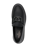 Valentino Garavani V Logo Signature Leather Loafers