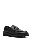 Valentino Garavani V Logo Signature Leather Loafers
