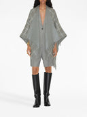 Burberry Check Cape réversible en laine