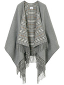 Burberry Check Cape réversible en laine