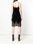 Gold Hawk Velvet Midi -jurk
