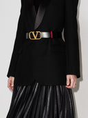 Valentino Garavani V Logo Signature Leather Reversible Belt