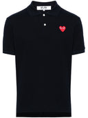 Comme Des Garcons Logo Cotton Polo Shirt